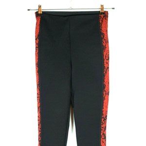 NWOT Zara Basic Sz S Leggings Red Reptile Leg